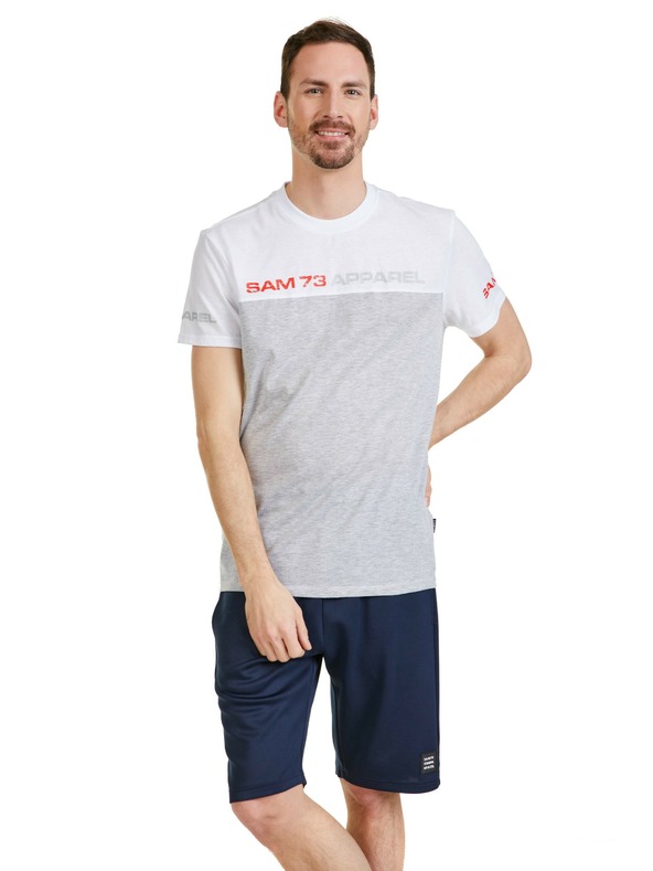 Sam 73 Fehér férfi póló SAM 73 Malcolm