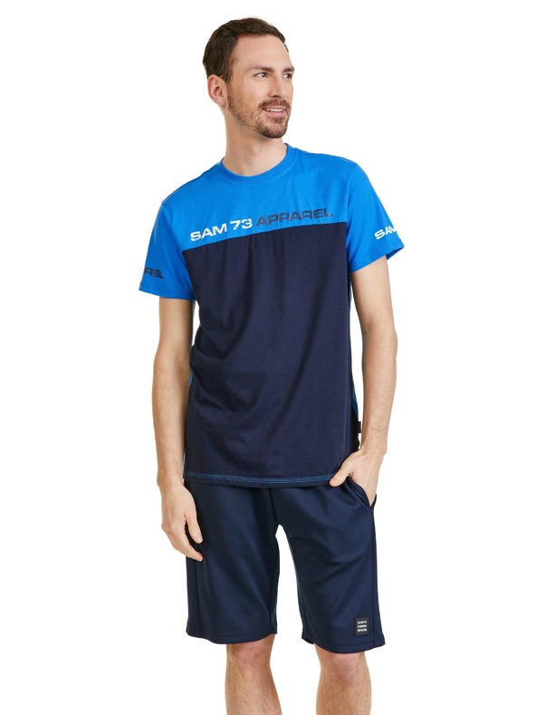 Sam 73 Kék férfi póló SAM 73 Malcolm