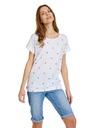 Sam 73 Fehér női mintás póló SAM 73 Roxanne