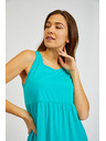 Sam 73 Türkiz női nyári ruha fodorral SAM 73 Chantal