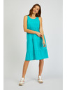 Sam 73 Türkiz női nyári ruha fodorral SAM 73 Chantal