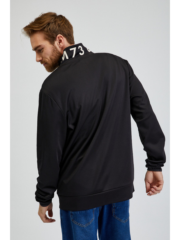 Sam 73 Fekete férfi SAM73 Stephen cipzáras melegítőfelső