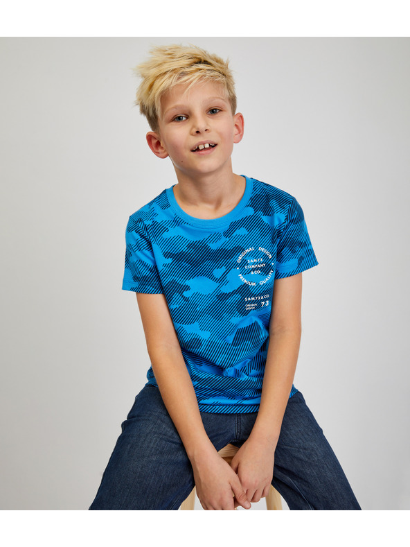 Sam 73 Kék fiú pamut katonai póló SAM73 Hydrus