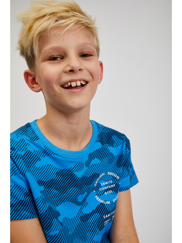 Sam 73 Kék fiú pamut katonai póló SAM73 Hydrus