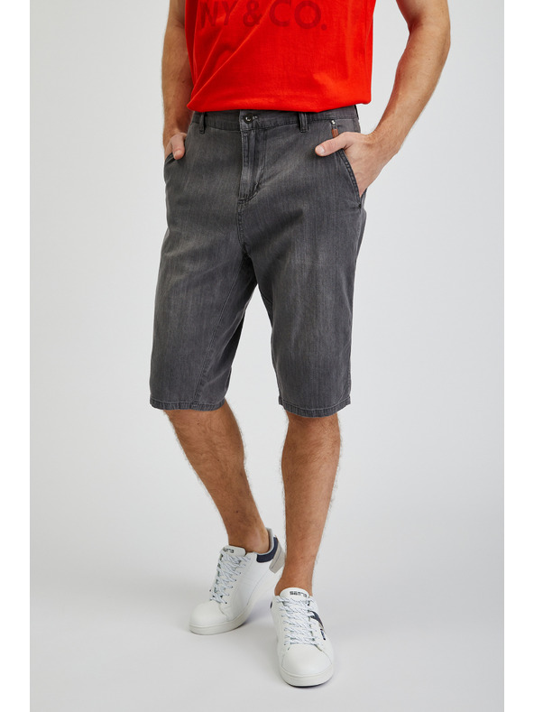 Sam 73 Sötétszürke férfi farmer rövidnadrág SAM73 Aquarius