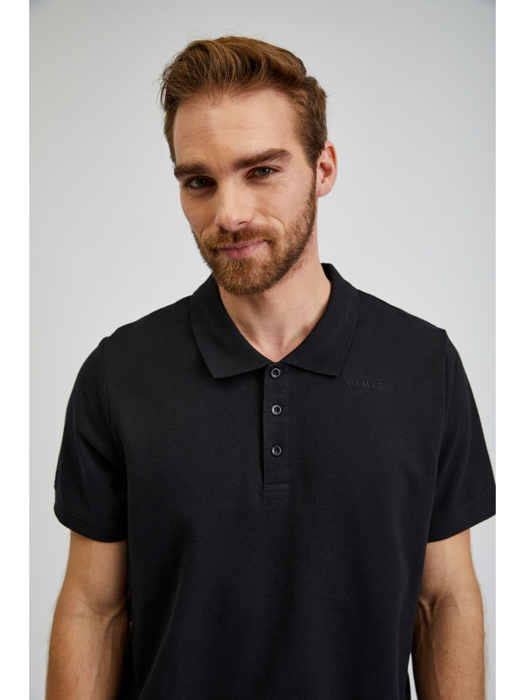 Sam 73 Fekete férfi pamut póló póló SAM73 Chryz
