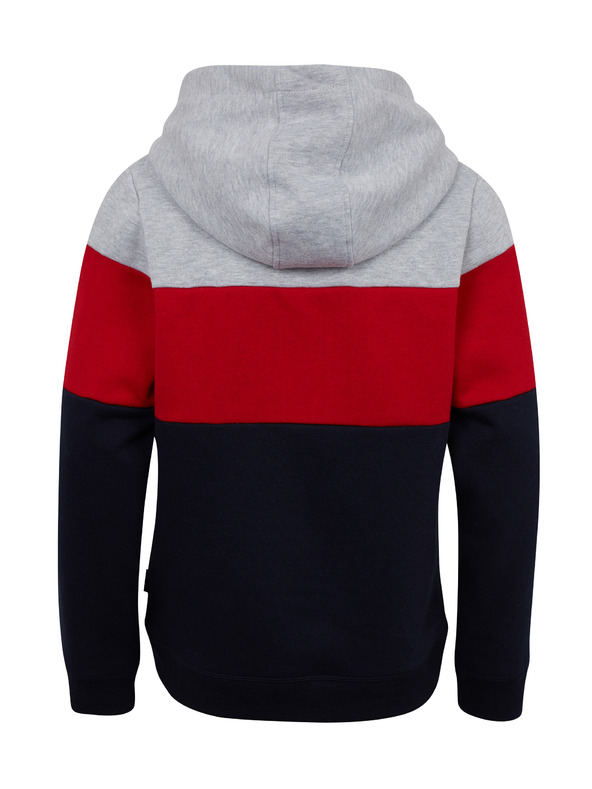 Sam 73 Kék és piros fiú kapucnis pulóver SAM 73 Leael