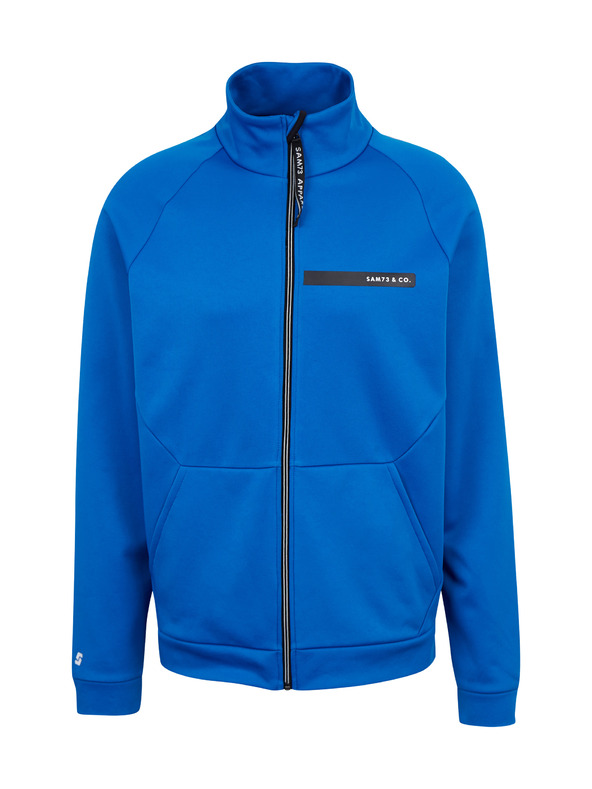 Sam 73 Kék férfi cipzáras pulóver SAM 73 Darth