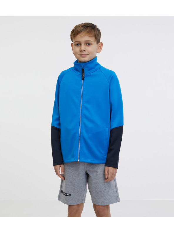 Sam 73 Kék fiú cipzáras fiú pulóver SAM 73 Nana