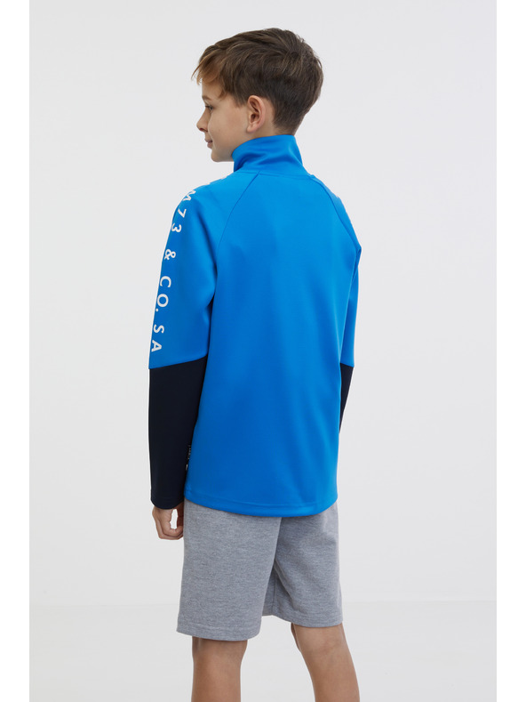 Sam 73 Kék fiú cipzáras fiú pulóver SAM 73 Nana