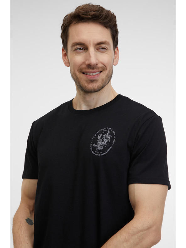 Sam 73 Fekete férfi póló SAM 73 Felipe