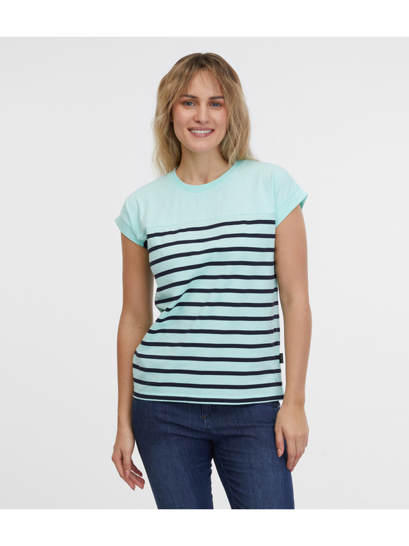 Sam 73 Türkiz női csíkos póló SAM 73 Mercedes
