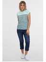 Sam 73 Türkiz női csíkos póló SAM 73 Mercedes