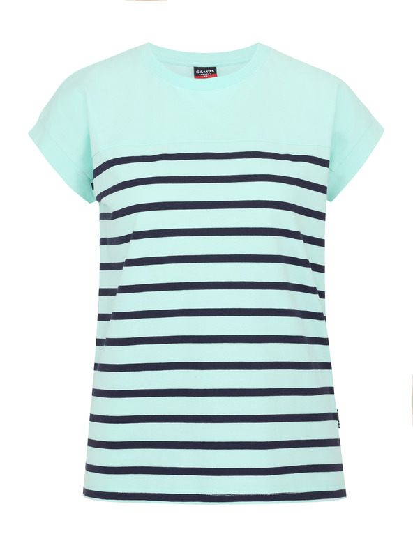Sam 73 Türkiz női csíkos póló SAM 73 Mercedes
