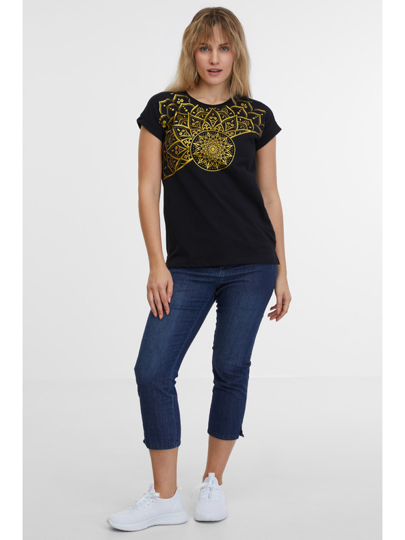 Sam 73 Fekete női póló SAM 73 Milagros