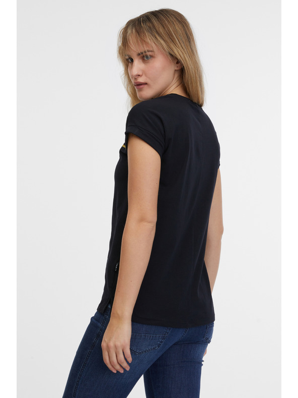 Sam 73 Fekete női póló SAM 73 Milagros