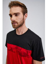 Sam 73 Fekete-piros férfi póló SAM73 Cetus