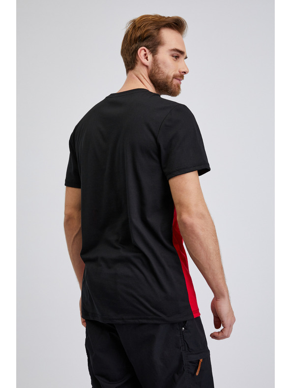 Sam 73 Fekete-piros férfi póló SAM73 Cetus