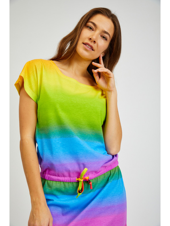 Sam 73 Kék-sárga női ruha SAM73 Fena