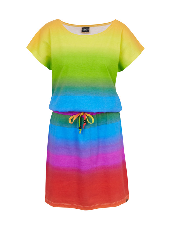 Sam 73 Kék-sárga női ruha SAM73 Fena