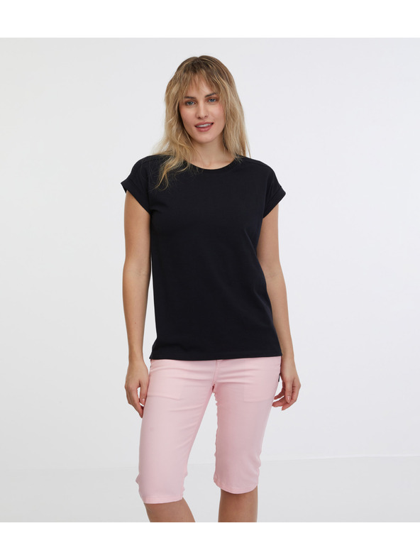 Sam 73 Fekete női basic póló SAM 73 Miranda