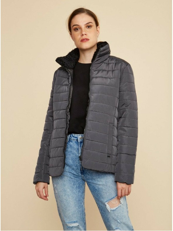 ZOOT.lab Fekete női téli steppelt kabát ZOOT.lab Daisy