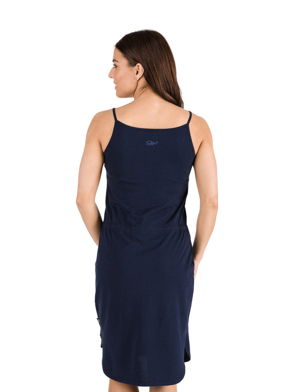 Sam 73 Sötétkék női ruha nyakkendővel SAM 73