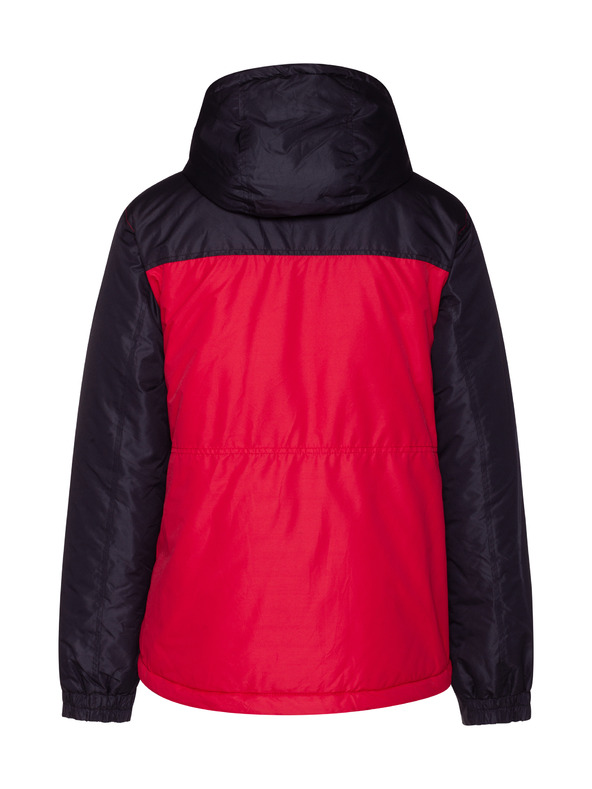 Sam 73 Fekete-piros férfi téli steppelt kabát Sam 73