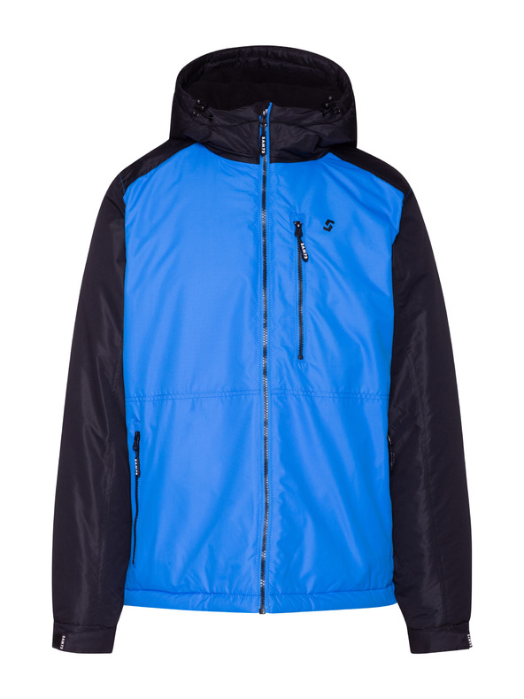 Sam 73 Fekete és kék férfi téli steppelt kabát Sam 73