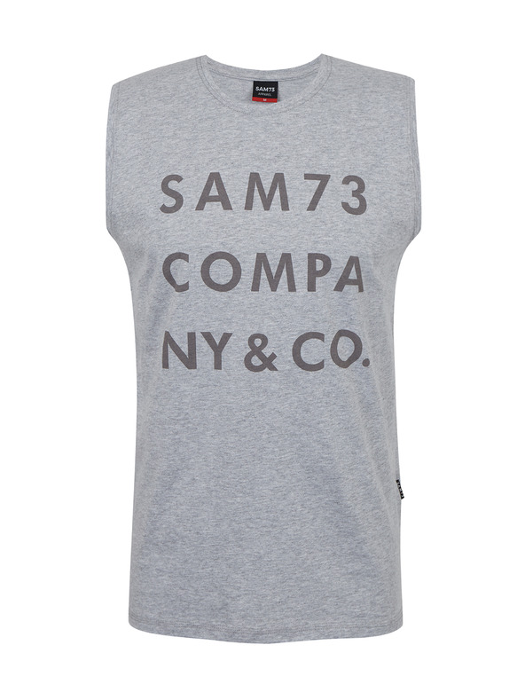 Sam 73 Világosszürke férfi tank top SAM 73 Edgarral