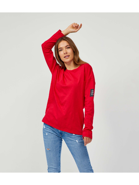 Sam 73 Piros női alap hosszú ujjú póló SAM 73 Ariasa
