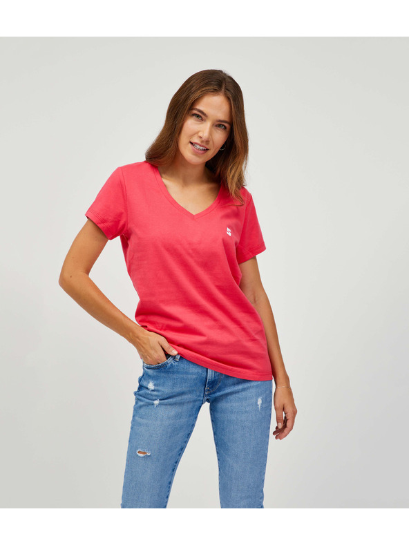 Sam 73 Sötét rózsaszín női póló SAM 73 Lumiel