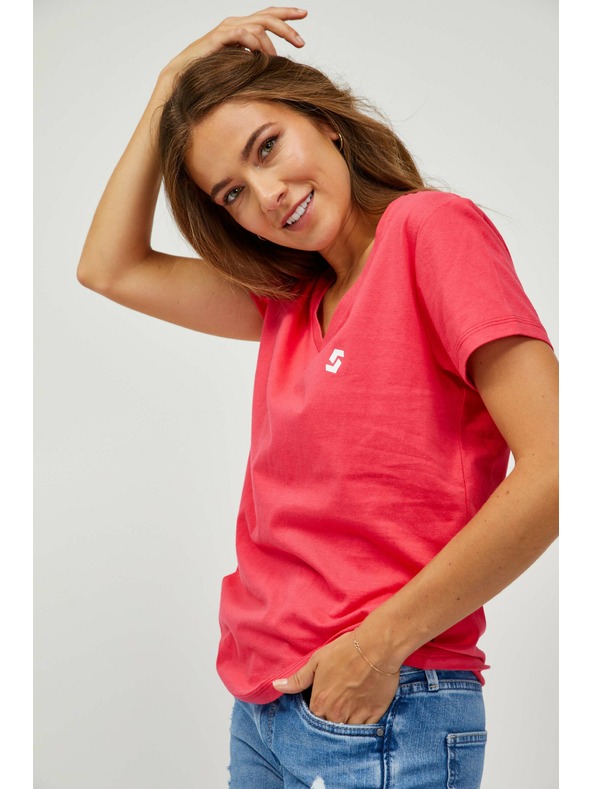 Sam 73 Sötét rózsaszín női póló SAM 73 Lumiel