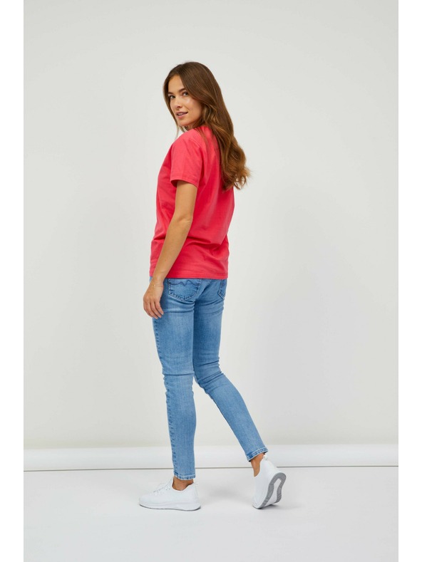 Sam 73 Sötét rózsaszín női póló SAM 73 Lumiel