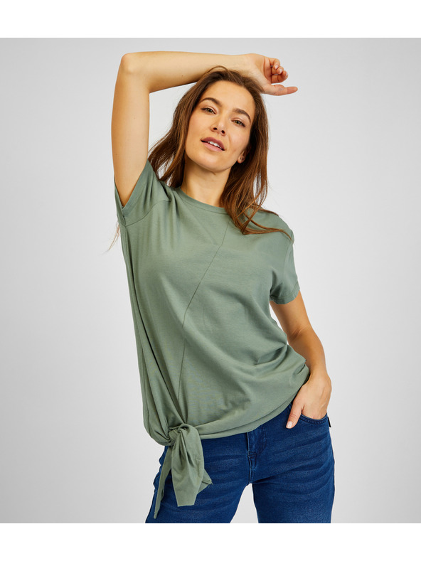 Sam 73 Zöld női aszimmetrikus póló SAM73 Lacerta