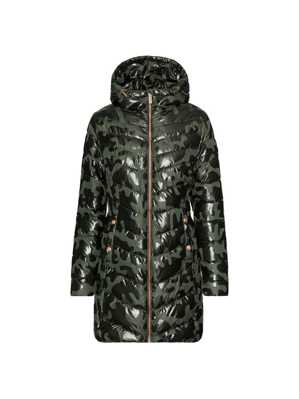 Sam 73 Khaki színű női steppelt mintás kabát SAM 73 Alisha