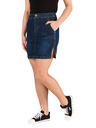 Sam 73 Sötétkék női farmer ujjas szoknya SAM 73