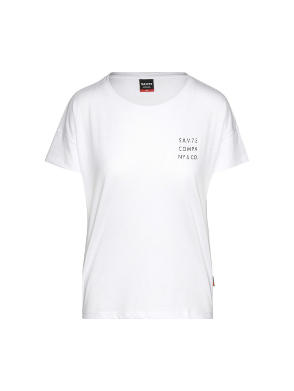 Sam 73 Fehér női nyomtatott póló SAM 73