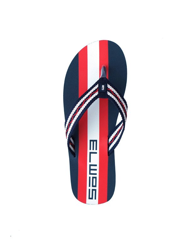 Sam 73 Piros és kék csíkos férfi szandál SAM 73