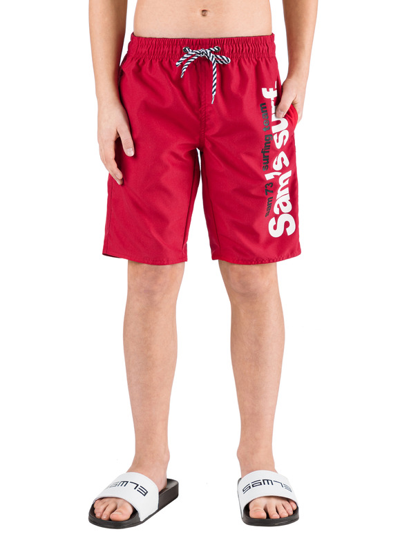 Sam 73 Piros fiú fürdőruha nyomtatott SAM 73