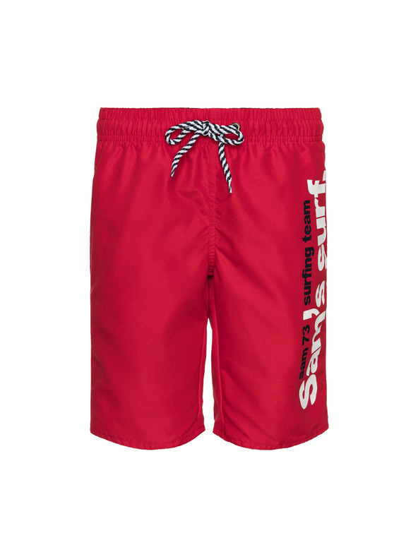 Sam 73 Piros fiú fürdőruha nyomtatott SAM 73