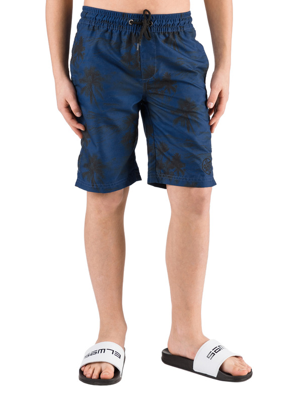 Sam 73 Sötétkék fiú fiú mintás fürdőruha SAM 73