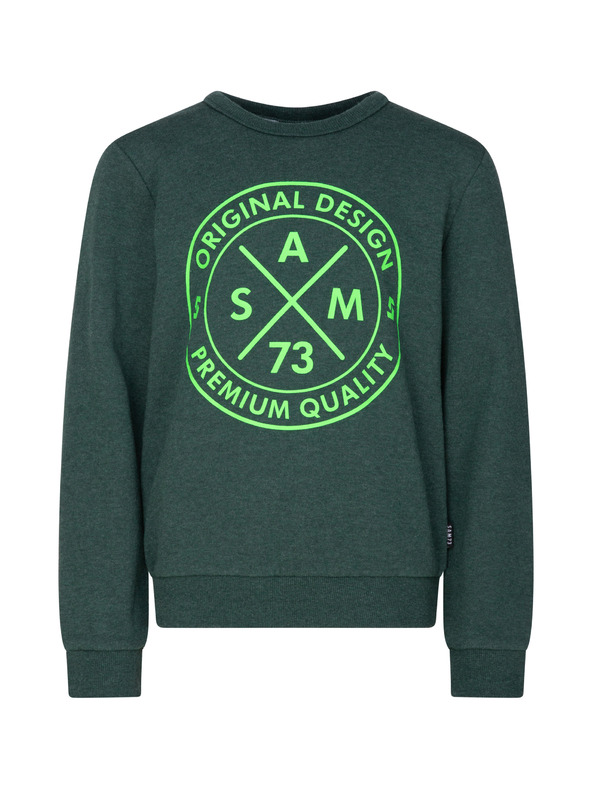 Sam 73 Sötétzöld fiúk nyomtatott melegítőfelső SAM 73 Brandon