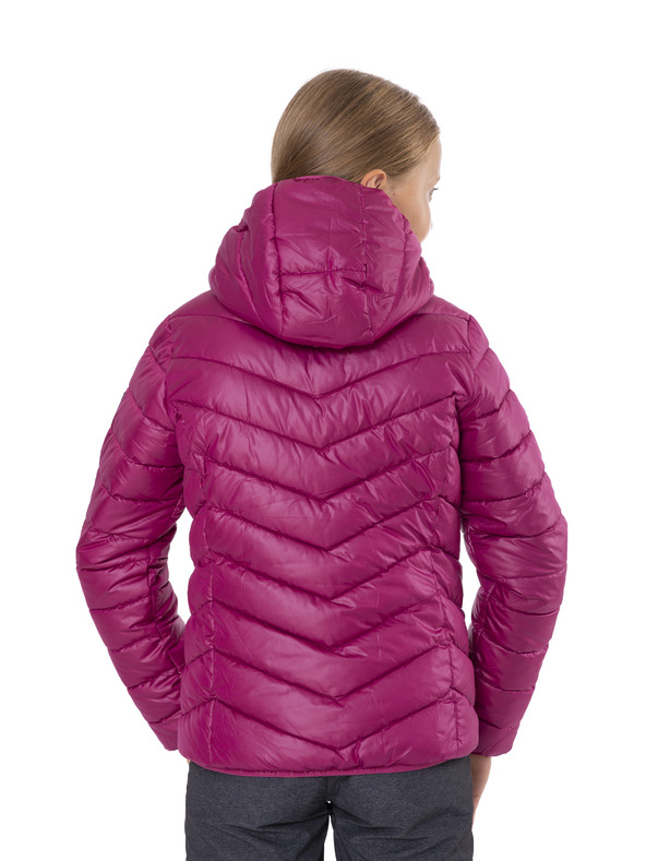 Sam 73 Sötét rózsaszínű, steppelt, kapucnis télikabát lányoknak SAM 73 Hermione