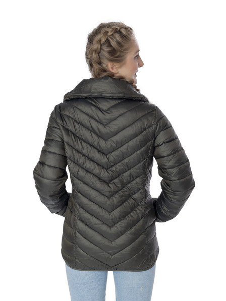 Sam 73 Sötétzöld női steppelt télikabát SAM 73