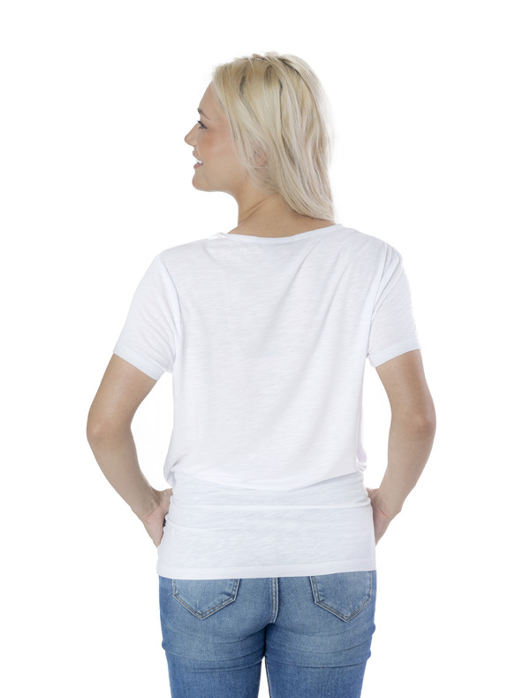 Sam 73 Fehér női nyomtatott póló SAM 73 Arias