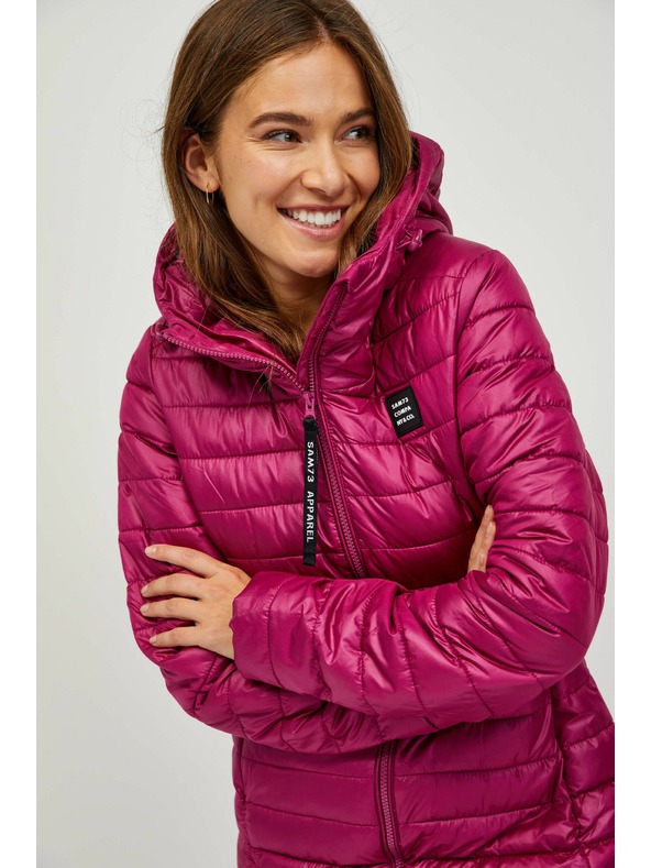 Sam 73 Sötét rózsaszín női steppelt kabát Sam 73