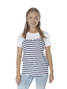 Sam 73 Kék-fehér csíkos női póló SAM 73