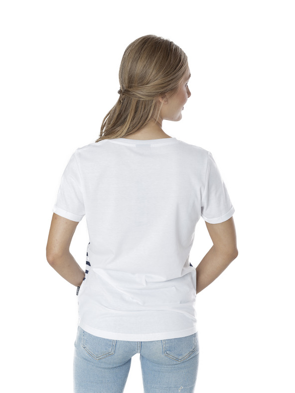 Sam 73 Kék-fehér csíkos női póló SAM 73