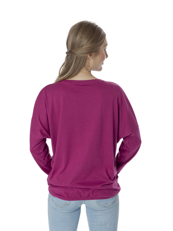 Sam 73 Sötét rózsaszín női csíkos póló SAM 73